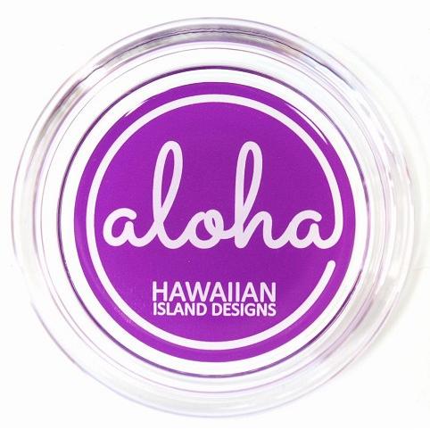 ハワイ 土産 お土産 ハワイアン インテリア ハワイアン雑貨 ハワイアンOld-Fashioned 小物入れ灰皿 マルチトレイ HOA-011 Aaloha(パープル) HID｜holoholo｜02