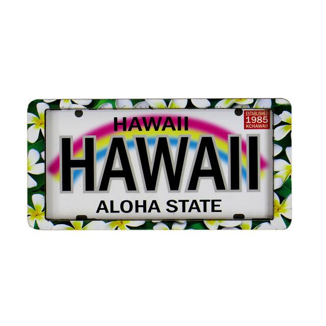 ハワイアン雑貨 マグネット ２ｄ立体デザイン おしゃれマグネット ライセンスプレート プルメリア メール便対応可 磁石 冷蔵庫 ホワイトボード Kc Mg2d Lppl ハワイアン雑貨 Holoholo 通販 Yahoo ショッピング