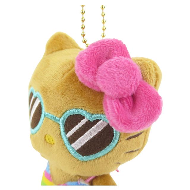 元祖日焼けキティ矢島美容室 ハローキティ ボールチェーンマスコット キーホルダー 元祖日焼けキティ矢島美容室 ハローキティ ボールチェーン