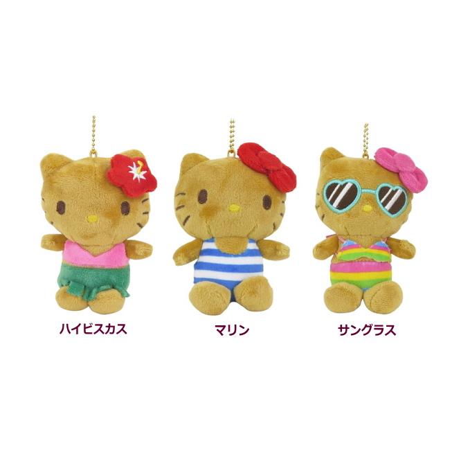 ハローキティ　イオラニ×ハローキティ　日焼けキティ　キーホルダー　iolani park-market_parent-pk-056