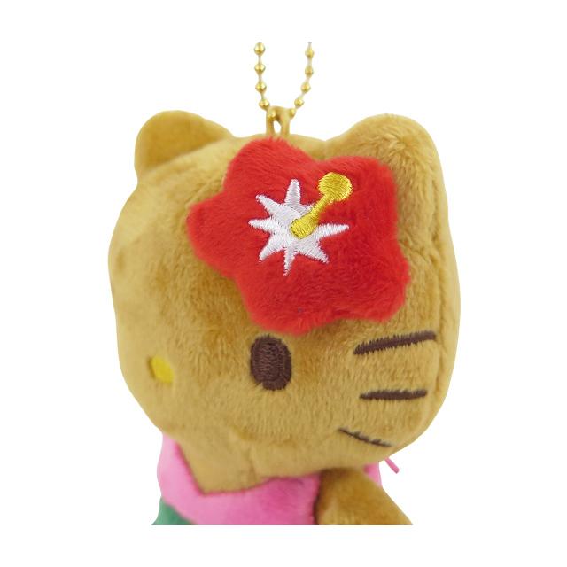 ☆ハローキティ　ボールチェーンマスコットホルダー　非売品　レア☆ 日焼けデザイン(ハローキティ)】ボールチェーンマスコット (財布