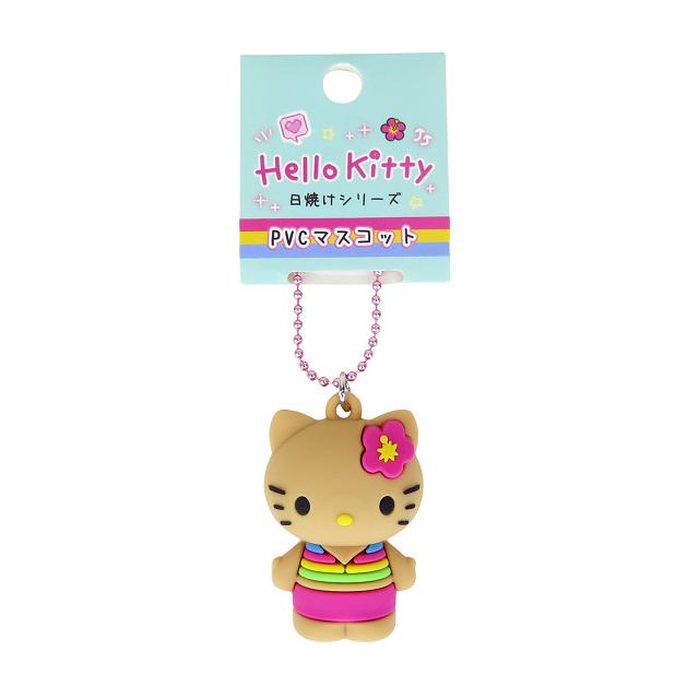 日焼けキティ ハローキティ キーホルダー キティ サンリオ PVC
