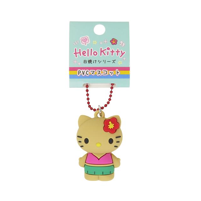 日焼けキティ ハローキティ キーホルダー キティ サンリオ PVC