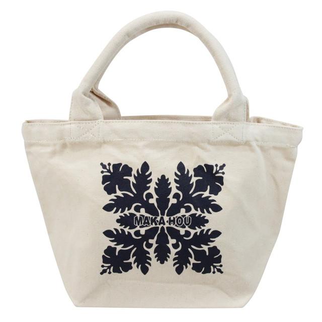 ハワイアン 雑貨 ランチトートバッグ トートバッグ キャンバスバッグ Maka Hou ランチバッグ キルト ネイビー Mgb 1 ハワイアン雑貨 ハワイ お土産 バッグ Mgb 1nv ハワイアン雑貨 Holoholo 通販 Yahoo ショッピング