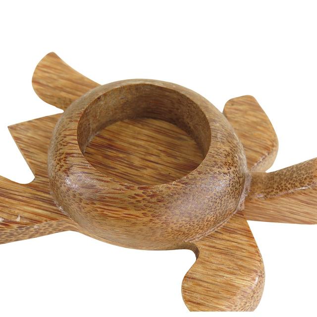 ハワイアン雑貨 インテリア ココナッツ ホヌ型 小物入れ ハイビスカス