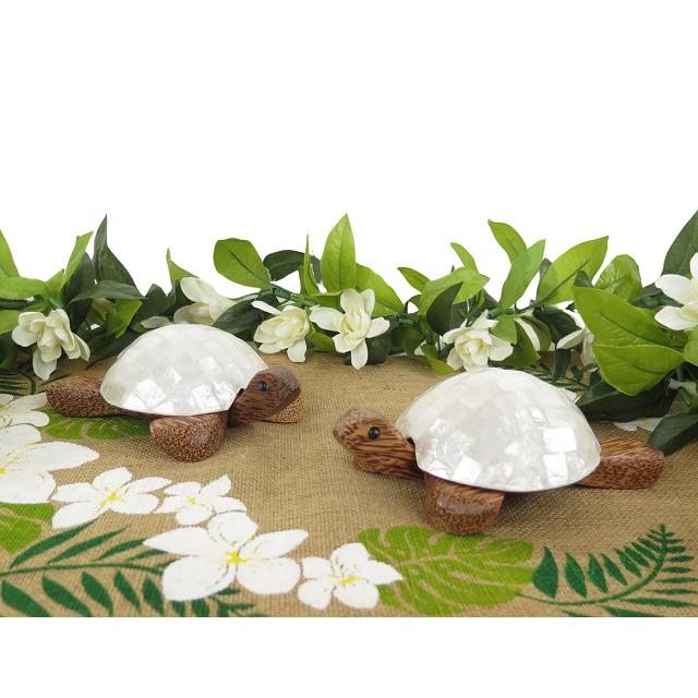 ハワイアン雑貨 インテリア 天然ココナッツ ホヌ 小物入れ シェル