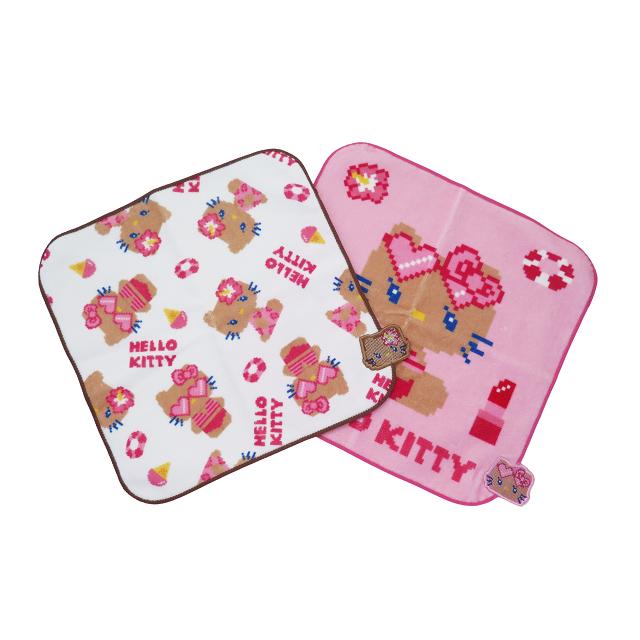 日焼け キティ ハローキティ HELLO KITTY サンリオ タオルハンカチ