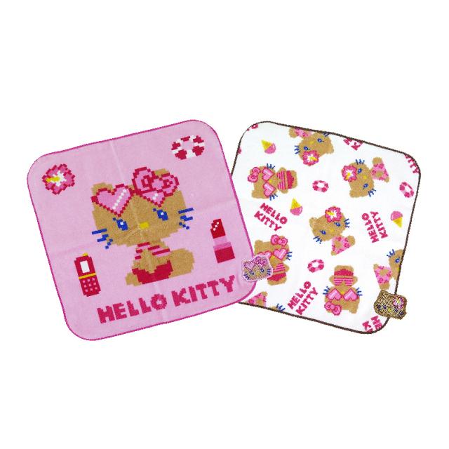 ハローキティ　レアな日焼けキティ　プチタオル　ご当地キティ 日焼け キティ ハローキティ HELLO KITTY サンリオ タオルハンカチ