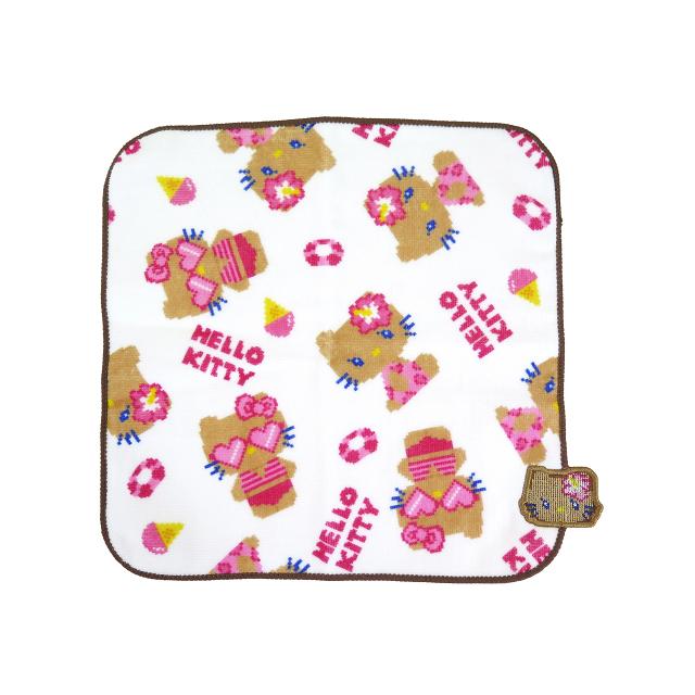 日焼け キティ ハローキティ HELLO KITTY サンリオ タオルハンカチ