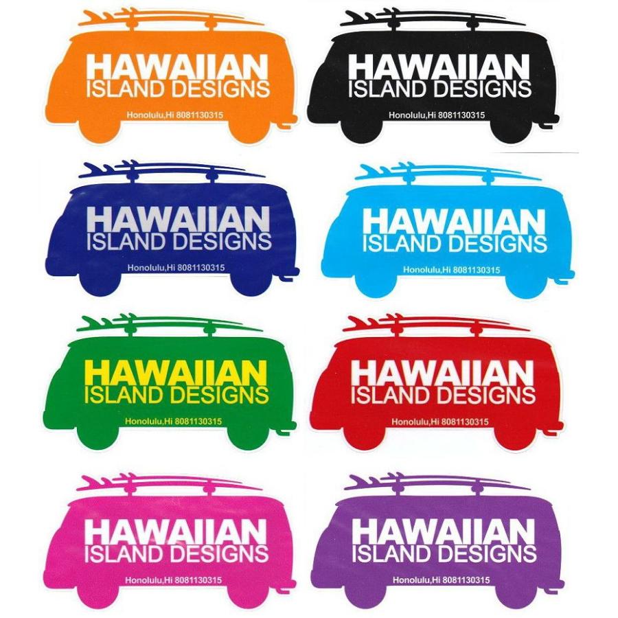 ハワイアン雑貨 ハワイ 雑貨　ハワイアン ワーゲンバス　ステッカーメール便対応可  ハワイ 土産 お土産 おみやげ｜holoholo