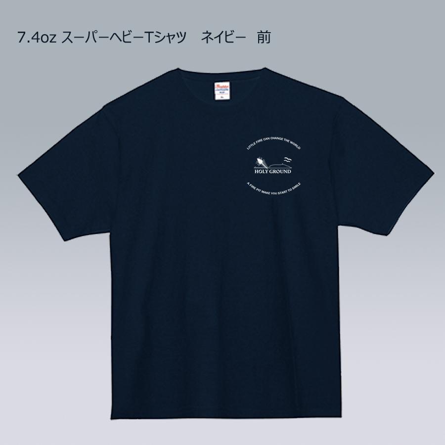 ホーリーＴシャツ　バックプリントバージョン　ネイビー色　ヘビーウェイト　厚手　半袖　ノーマルシルエット |  | 01