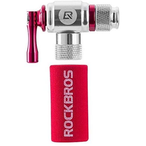 Rockbros ロックブロス Co2 ボンベ 自転車 Sale 78 Off Co2インフレーター 2in1バルブ 米式対応 Co2ガス保存可能 仏式 片手操作