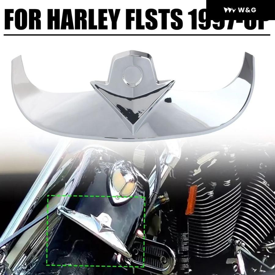 クロームフロントフェンダーチップ トリム ハーレー ソフテイル