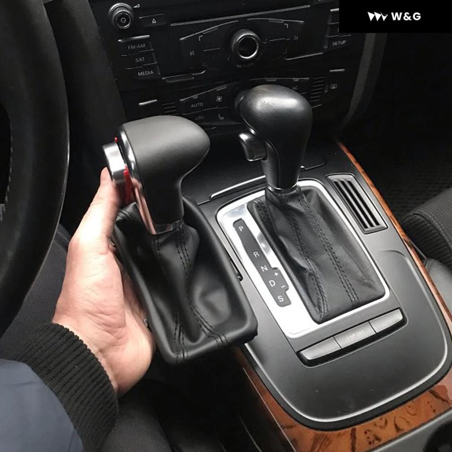 車用レザークロームギアシフトノブシフトノブ AUDI A6 A7 A3 A4