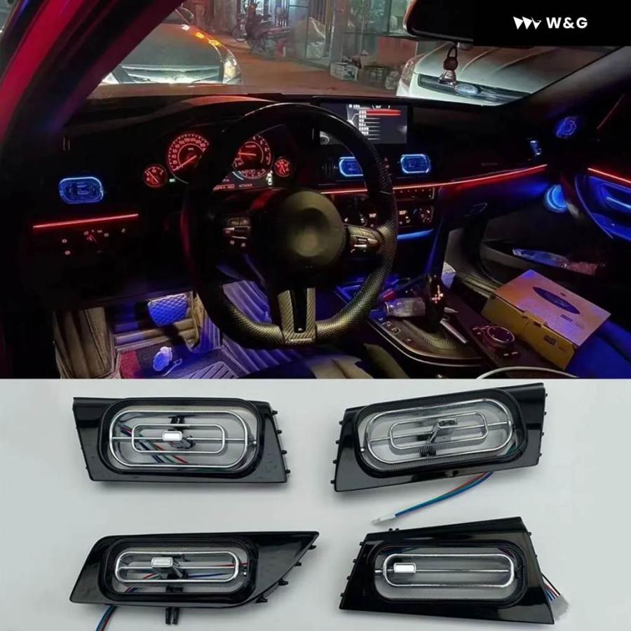 並行輸入品LEDアンビエントライト BMW 5シリーズ エアコン吹き出し口