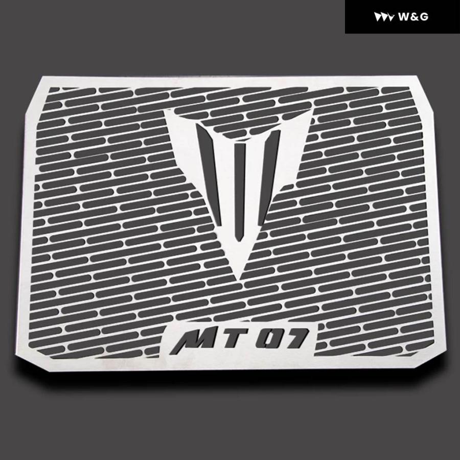 並行輸入品オートバイ バイクラジエーターグリル ガードカバー パーフェクト 2014-2022 15 16 17 18 19 20 21 MT-07 FZ-07 MT07の画像