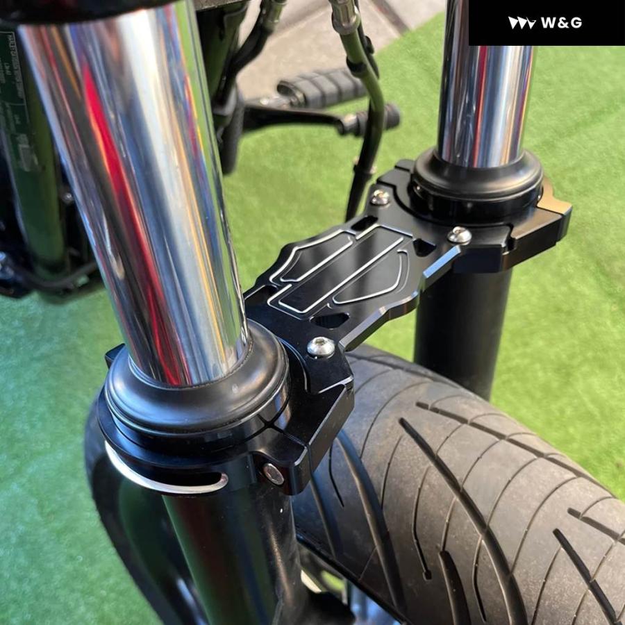 並行輸入品フロントフォークブレースバランスショックブラケットサスペンションアブソーバースタビライザーホルダーハーレースポーツスターXLアイアン88の画像