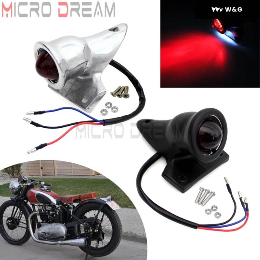 並行輸入品オートバイ バイク LEDリアテールブレーキストップライトランプ レトロ テールライト ハーレー ホンダ ヤマハ スズキ カワサキ チョッパー カ_5