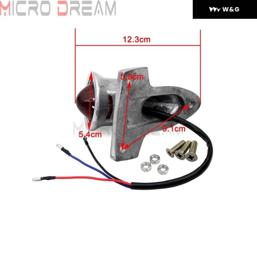並行輸入品オートバイ バイク LEDリアテールブレーキストップライトランプ レトロ テールライト ハーレー ホンダ ヤマハ スズキ カワサキ チョッパー カ_9