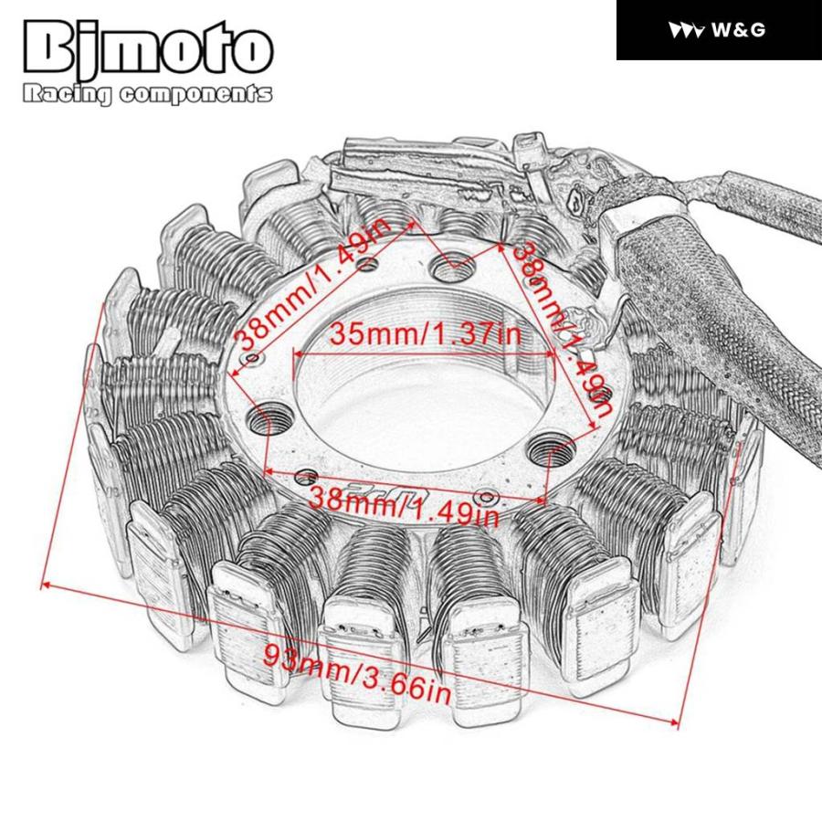 並行輸入品オートバイ バイクステーターコイル スズキ 32101-13E00 32101-13E02 32101-13E03 32101-29F00 32101-29F10 DR 250R DRZ 250 DRZ 400の画像