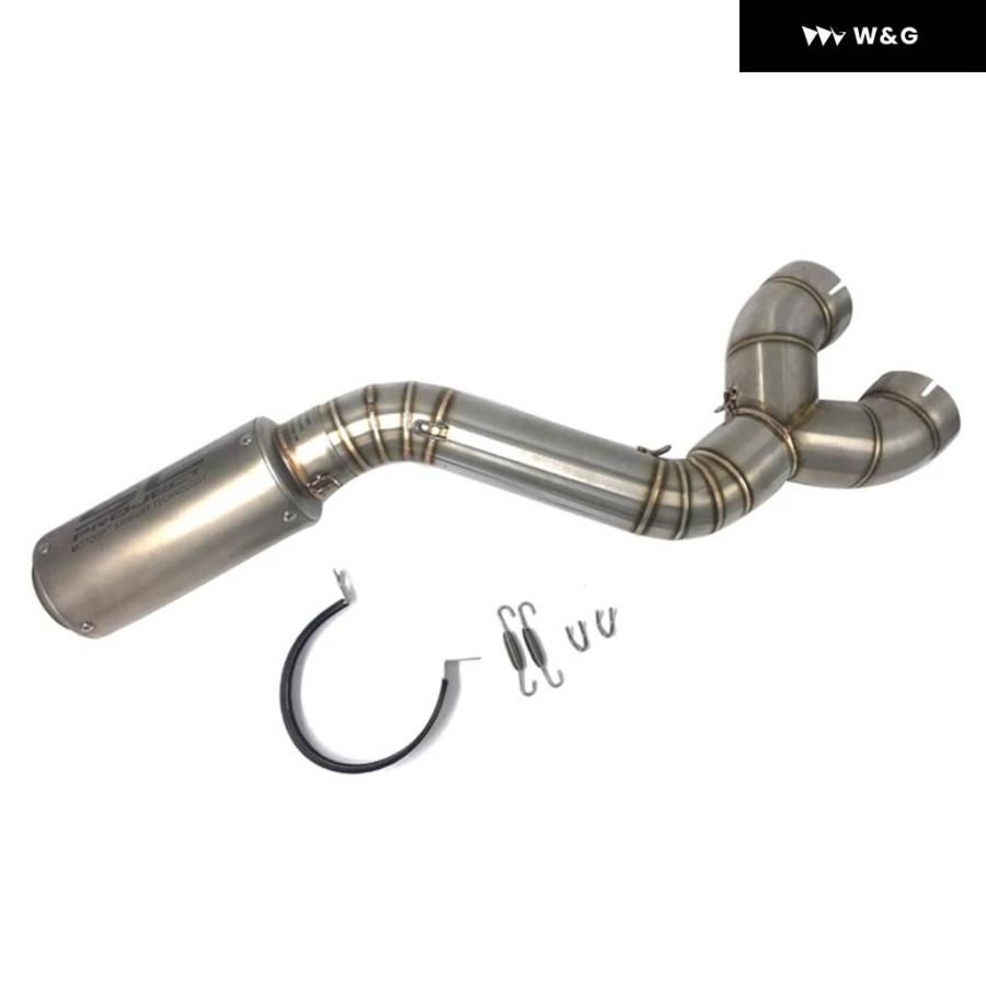 並行輸入品S1000RR 61MM マフラー 排気ミドルリンクパイプ エスケープ接続パイプ スリップオン BMW S1000RR 2010-14 R_10
