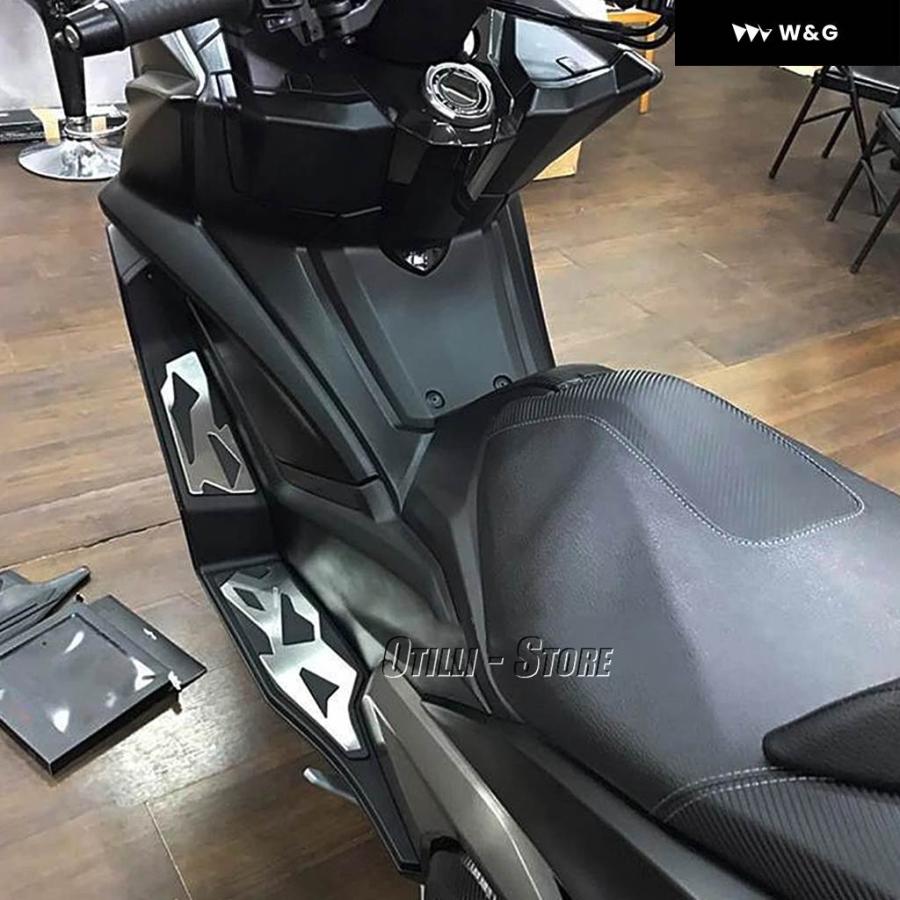 並行輸入品オートバイ バイク ブラックフットペダル フットレスト 2018-22 フットペグ ペダルキット フットボードステップ KYMCO AK550 AK550の画像