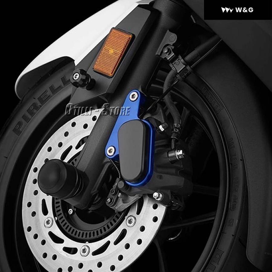 並行輸入品フロントディスクキャリパーブレーキキャリパーブレーキガードプロテクターカバー ホンダ ADV350 ADV 350 FORZA300 FORZA 300 350 FORZA350の画像
