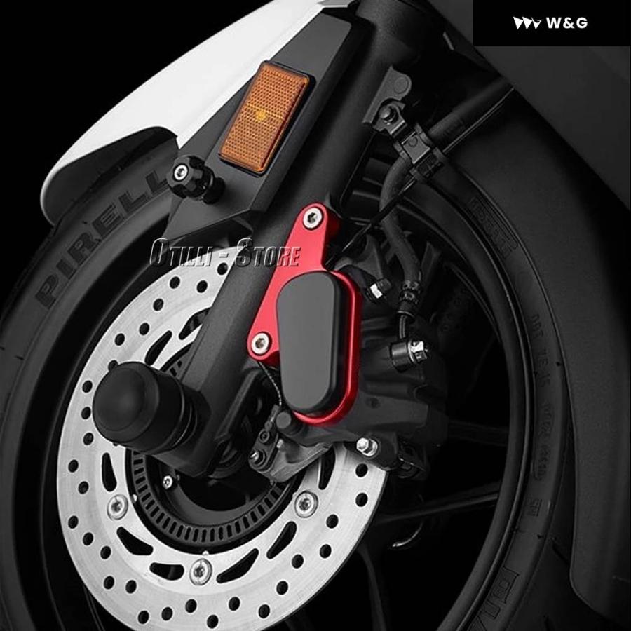 並行輸入品フロントディスクキャリパーブレーキキャリパーブレーキガードプロテクターカバー ホンダ ADV350 ADV 350 FORZA300 FORZA 300 350 FORZA350の画像