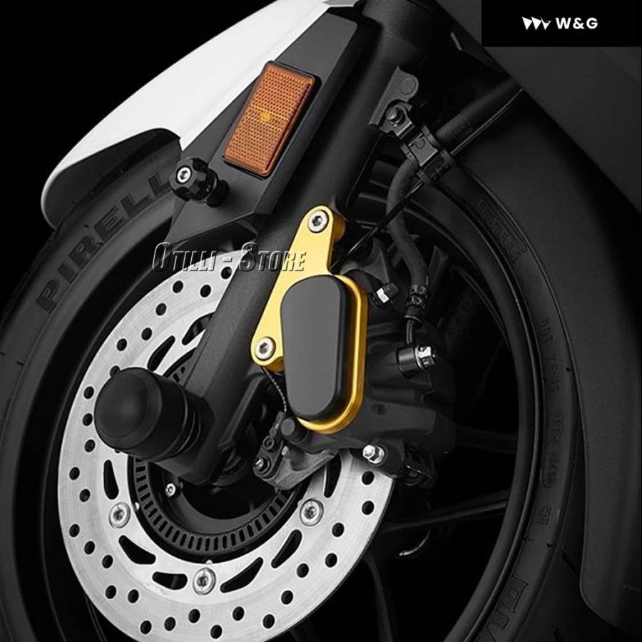 並行輸入品フロントディスクキャリパーブレーキキャリパーブレーキガードプロテクターカバー ホンダ ADV350 ADV 350 FORZA300 FORZA 300 350 FORZA350の画像