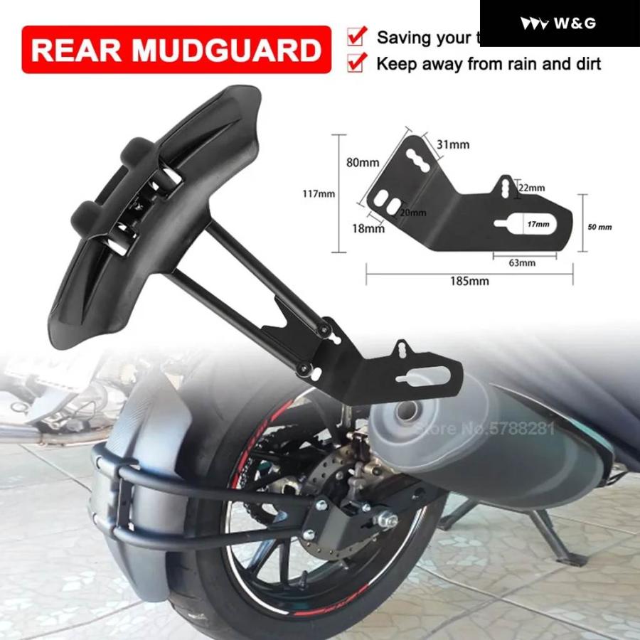並行輸入品オートバイ バイク リアフェンダーマッドガード ホンダ NC750X 2021 DCT NC750D NC700 CTX 700 2014 GW250 マッドフラップ スプラッシュガーの画像