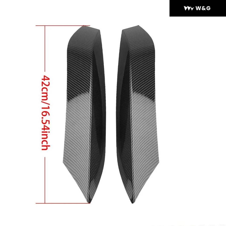 並行輸入品フロントバンパーエアベントスプリッタートリム 2個 BMW F80 M3 F82 F83 M4 2014-2019 吸気フレーム アッパーサイドスポイラーカバーの画像
