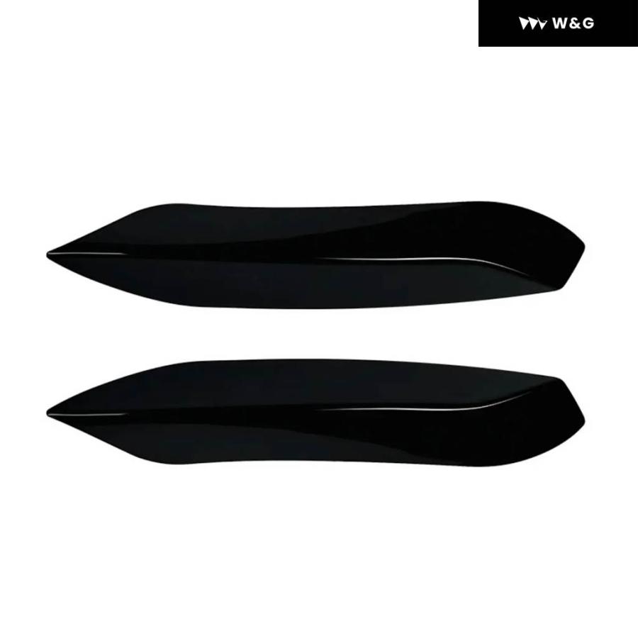 並行輸入品フロントバンパーエアベントスプリッタートリム 2個 BMW F80 M3 F82 F83 M4 2014-2019 吸気フレーム アッパーサイドスポイラーカバーの画像