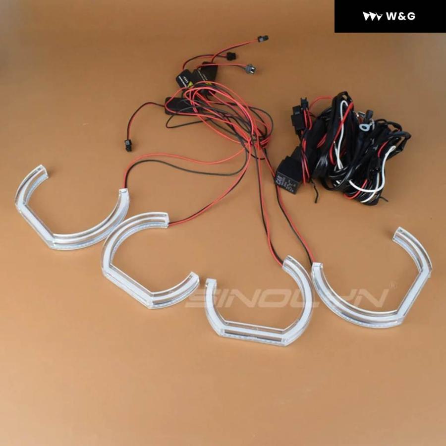 並行輸入品LEDエンジェルアイ BMW E92 E90 E60 F30 F31 E82 F10 F13 車用ライトアクセサリー チューニング ウィンカー ハロー 3D DTM LCIスタイル_9