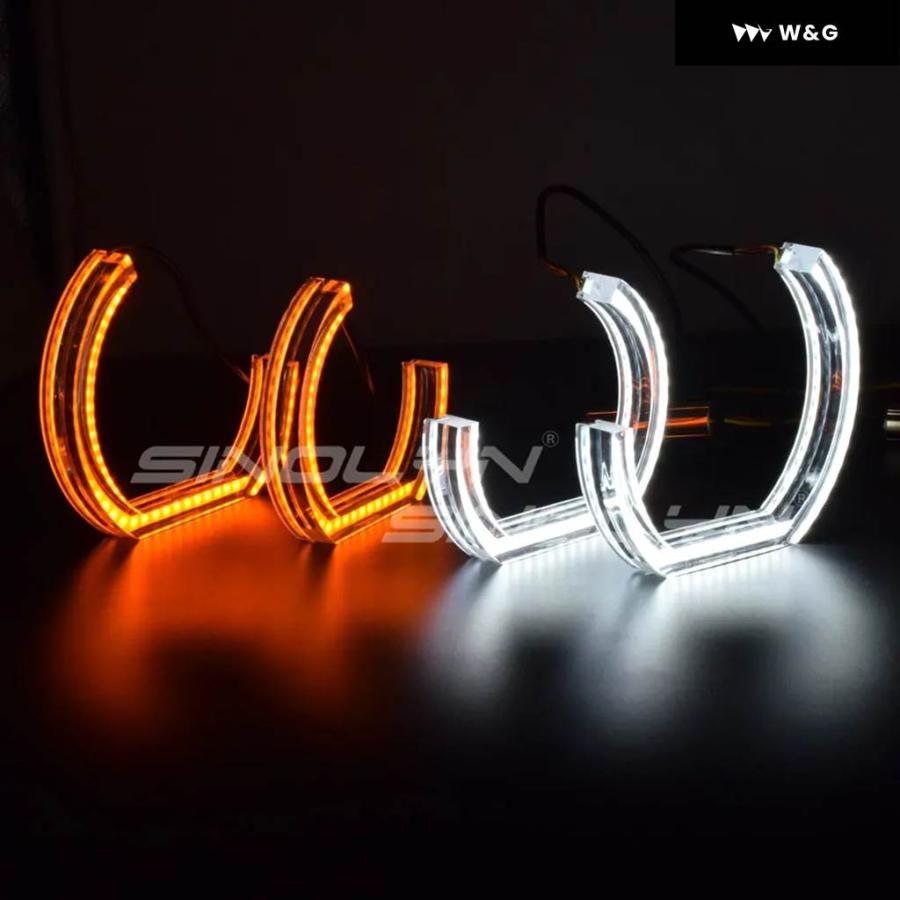 並行輸入品LEDエンジェルアイ BMW E92 E90 E60 F30 F31 E82 F10 F13 車用ライトアクセサリー チューニング ウィンカー ハロー 3D DTM LCIスタイル_11