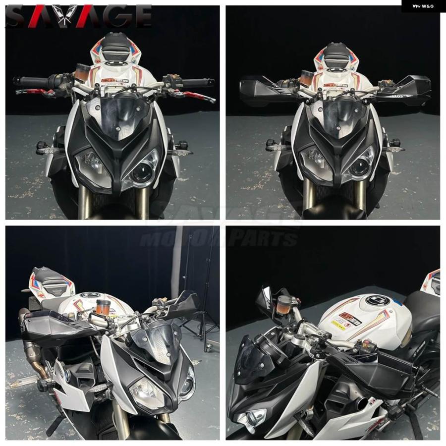 並行輸入品S1000R 2019 ハンドルバー ハンドガード バーエンド スライダー BMW S1000R 2014-2018 バイク アクセサリー ハンドガード シールド レバー_2