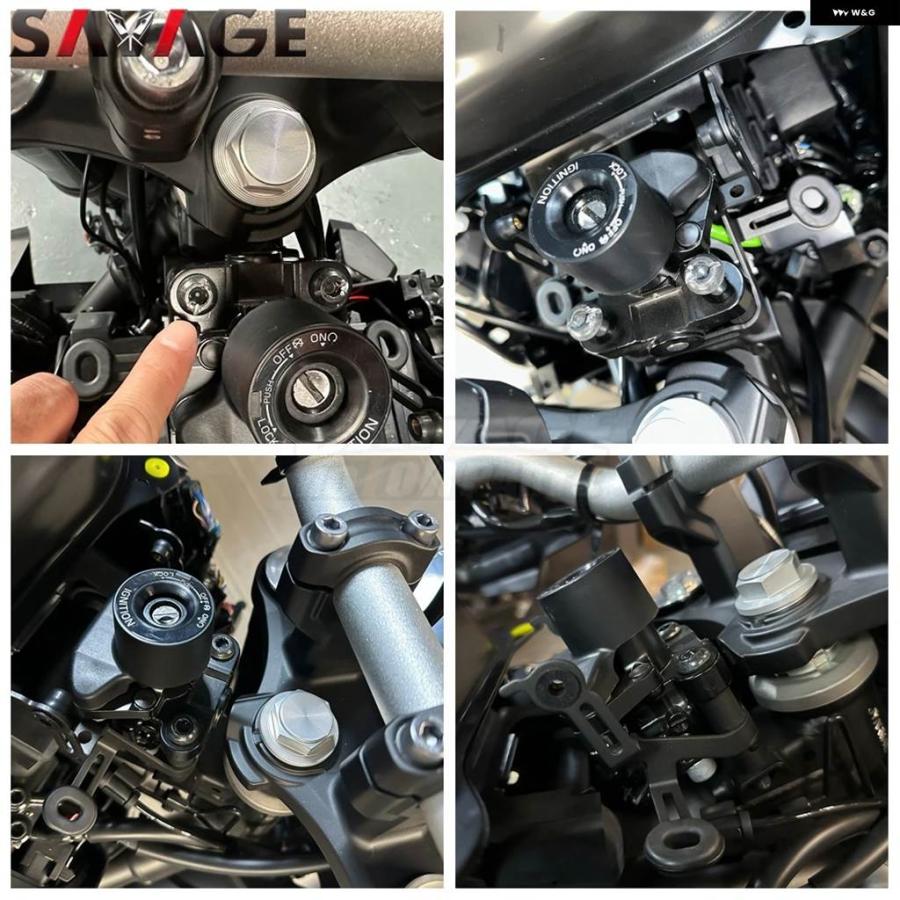 並行輸入品MT-07 ステアリングスタビライザー リバース ブラケット マウント ヤマハ MT07 MT-07 Y-AMT 2025 オートバイ リニアリバースセーフティ アブ_4