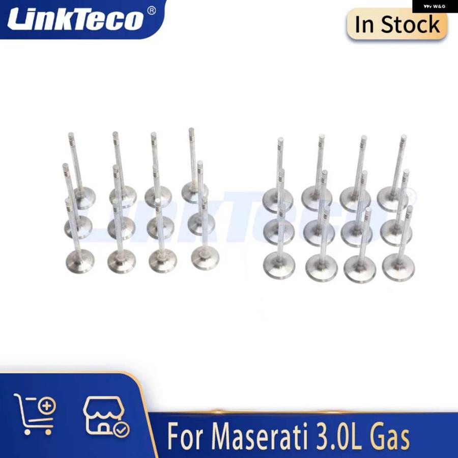 並行輸入品24個 吸排気 バルブ 3.0 T L V6 ガス M156B M156C M156E マセラティ ギブリ レヴァンテ M156 ...