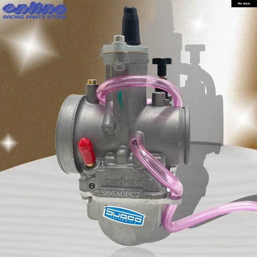 並行輸入品PWK 24 26 28 30 32 34MMパワージェットレーシング付き バイク キャブレター ケイヒン モトクロス アクセサリー ダート バイクの画像