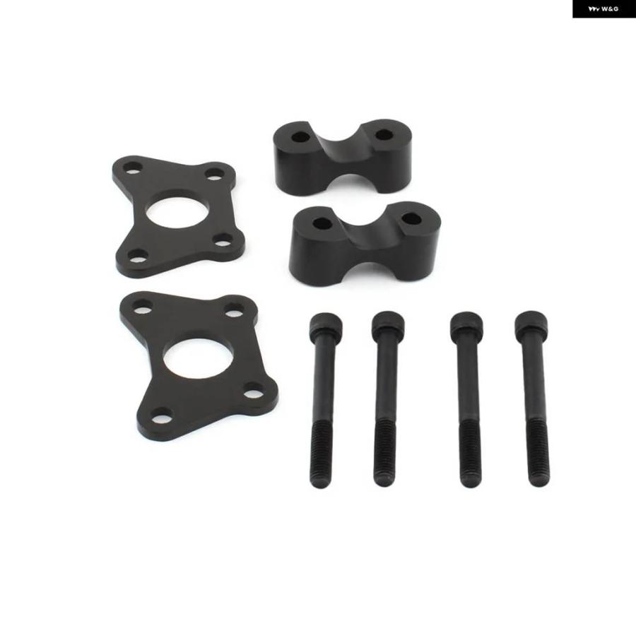 並行輸入品バイク ブラック ハンドルバー ライザー 延長 キット CAN-AM SPYDER RTS RTS F3 F3S用 1-1/8インチ後ろ調整1 3/8インチ上