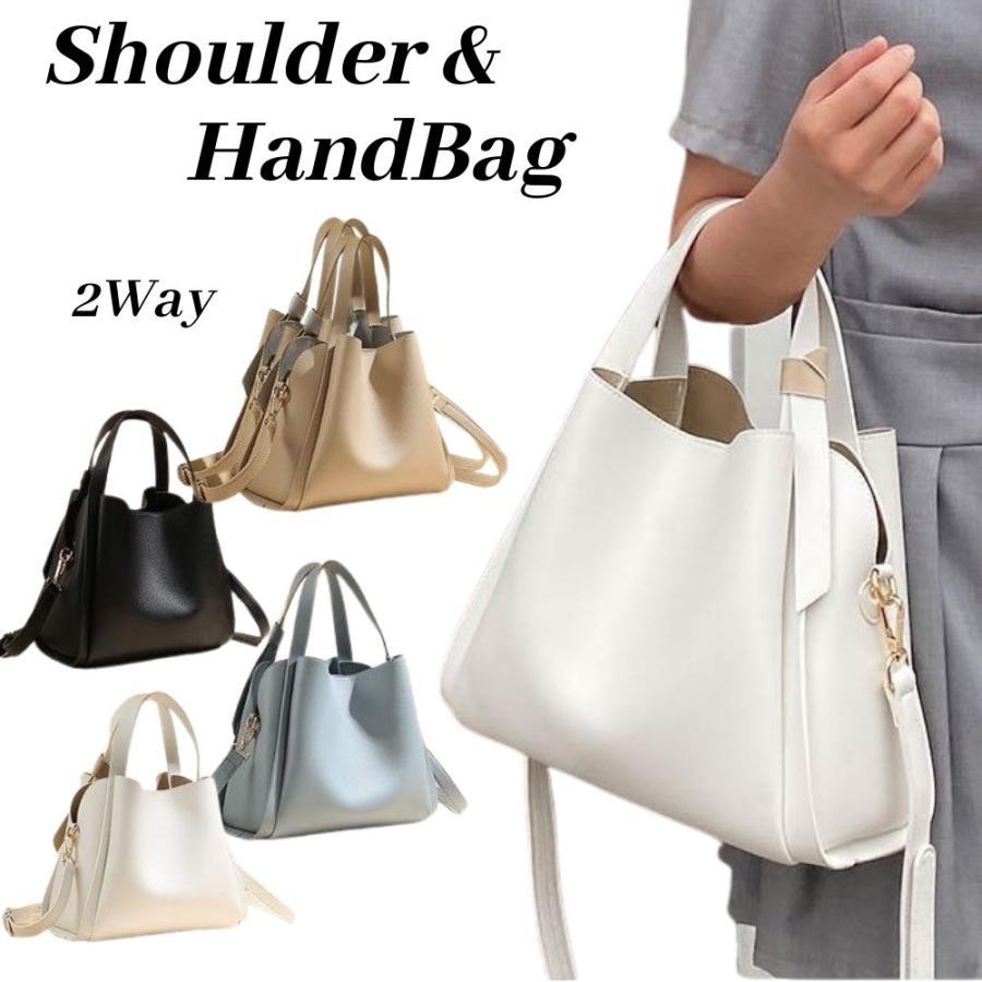 ショルダーバッグ レディース 2WAY 小さめ ペットボトルが入る 自立  