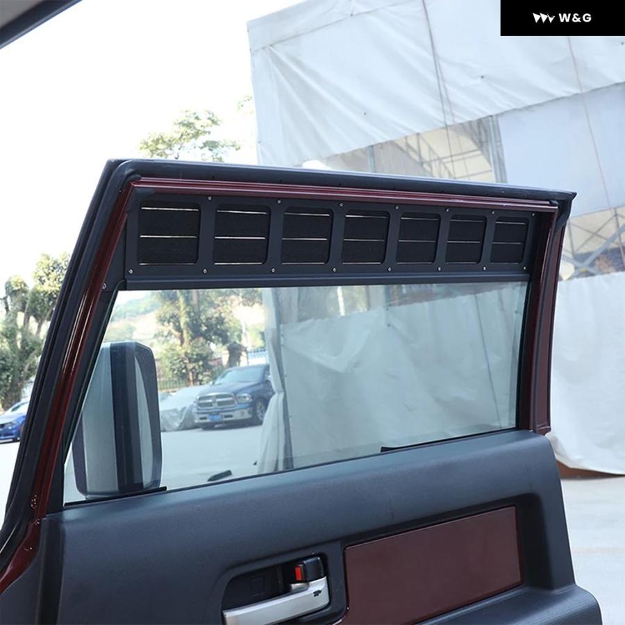 トヨタ FJ クルーザー 2007-2021 合金 フロントサイドウィンドウ 換気