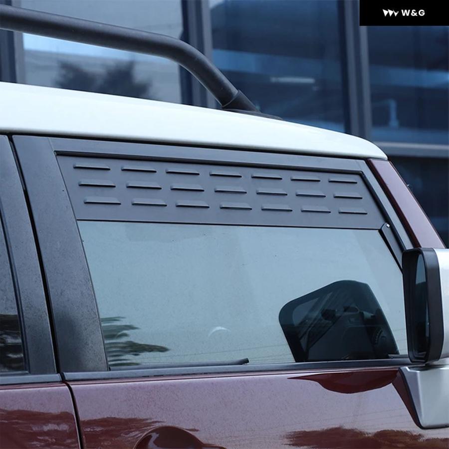 トヨタ FJ クルーザー 2007-2021 合金 フロントサイドウィンドウ 換気