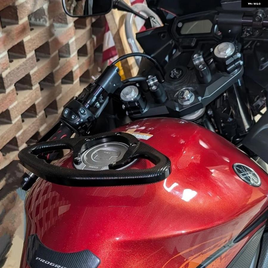 並行輸入品オートバイ バイク パッセンジャーハンド グリップ ヤマハ R6 MT07 FZ1 FZ6 FZ8 YZF 600 1000 MT-03 ハンド グリップ タンクグラブバー ハンの画像