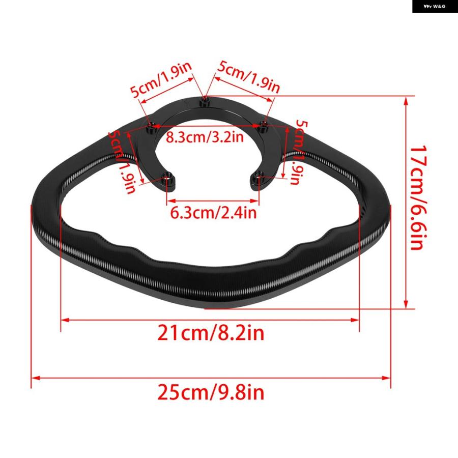 並行輸入品オートバイ バイク パッセンジャーハンド グリップ ヤマハ R6 MT07 FZ1 FZ6 FZ8 YZF 600 1000 MT-03 ハンド グリップ タンクグラブバー ハンの画像