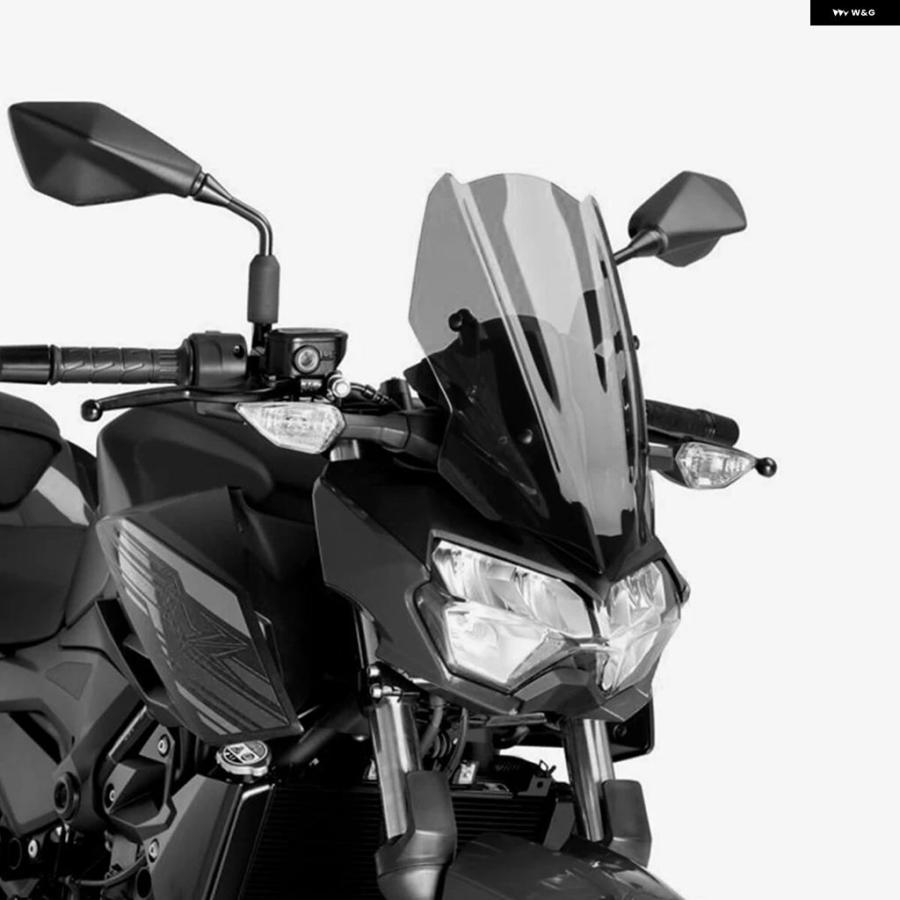並行輸入品Z250 ABS Z400 ウインドシールド オートバイ バイク ウインドシールド ブラケット ウインドスクリーン カワサキ Z 250 400 2019-24の画像