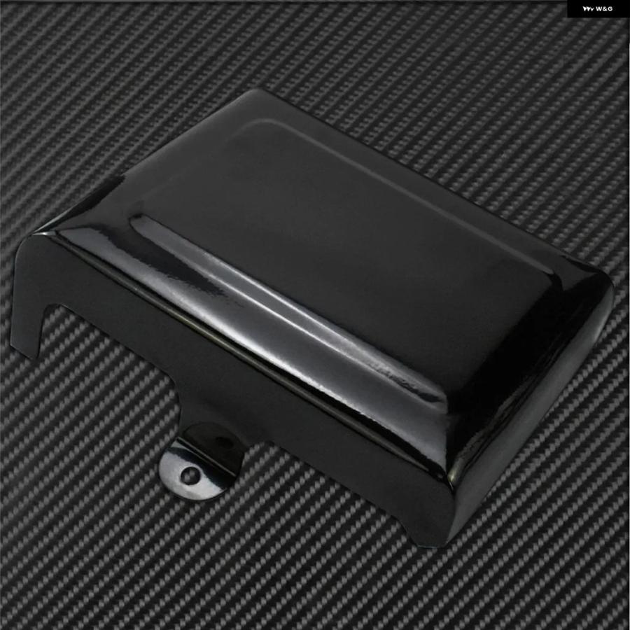 並行輸入品オートバイ バイク 左右サイドバッテリーカバー グロスブラック ハーレー ダイナ FXDF FLD スーパーグライド ワイドグライド 2012-2017の画像