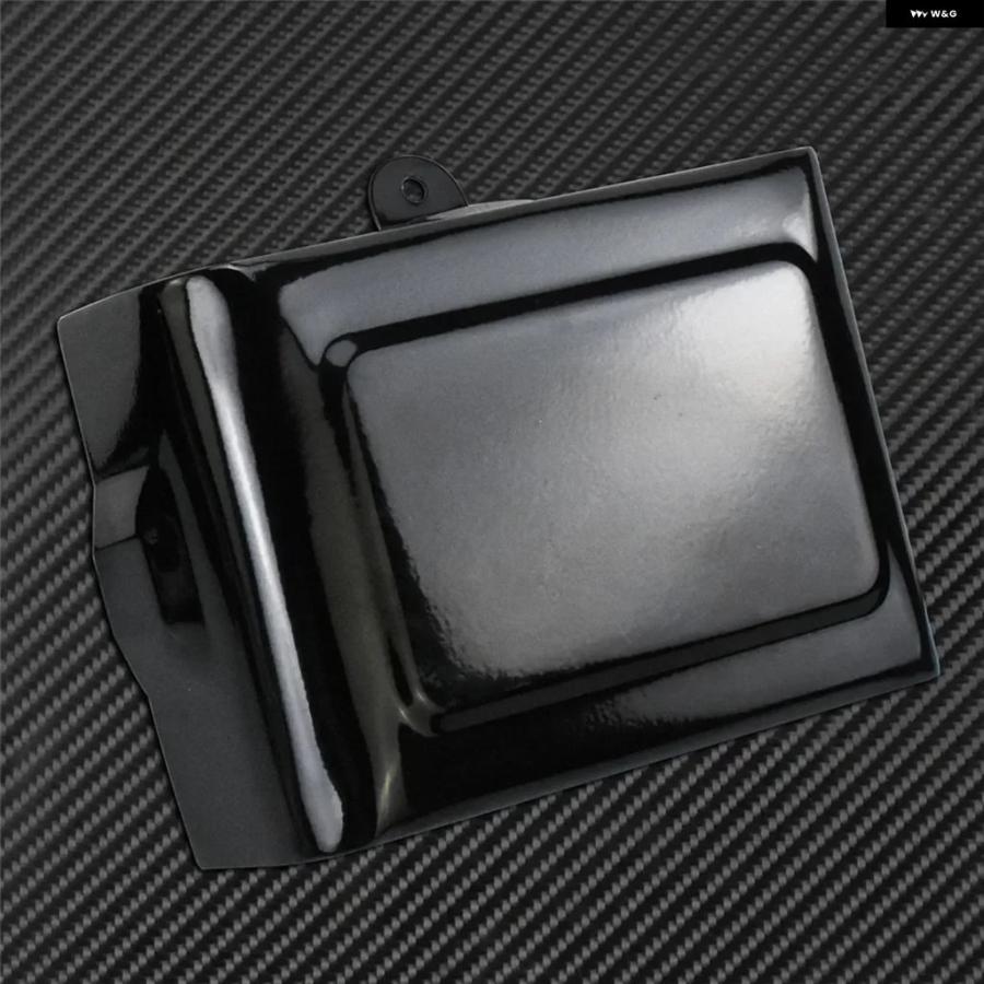 並行輸入品オートバイ バイク 左右サイドバッテリーカバー グロスブラック ハーレー ダイナ FXDF FLD スーパーグライド ワイドグライド 2012-2017の画像