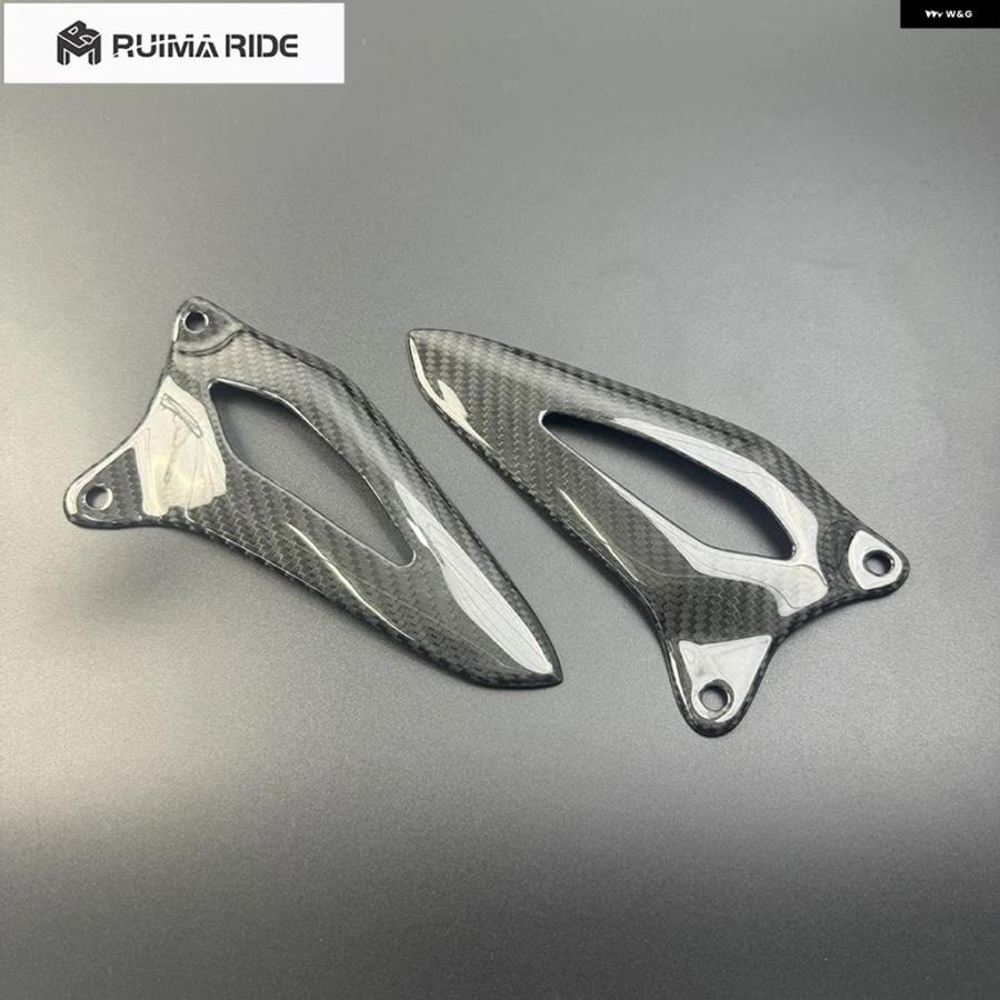 並行輸入品カーボン オートバイ バイク アクセサリー トライアンフ スピード トリプル 1200RS 1200RR 2021-2024 ヒールガードペダルの画像