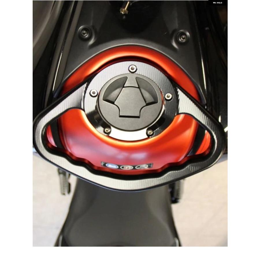並行輸入品カワサキ Z750 2007-12 CNC オートバイ バイク パッセンジャー ハンド グリップ ハンド グリップ タンク グラブバー クランプ アームレストの画像