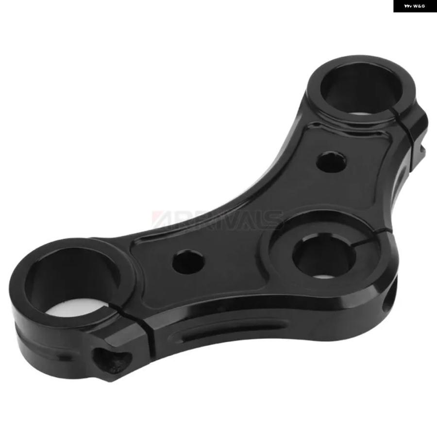 並行輸入品ブラック オートバイ バイク アッパートップ トリプルクランプ ハーレー スポーツスター XL 2004-2017 セブンティーツー 1200N ナイトスターの画像